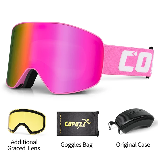 COPOZZ S1 - Juego de gafas para esquiar polarizadas, magnéticas, para  snowboard, OTG UV400