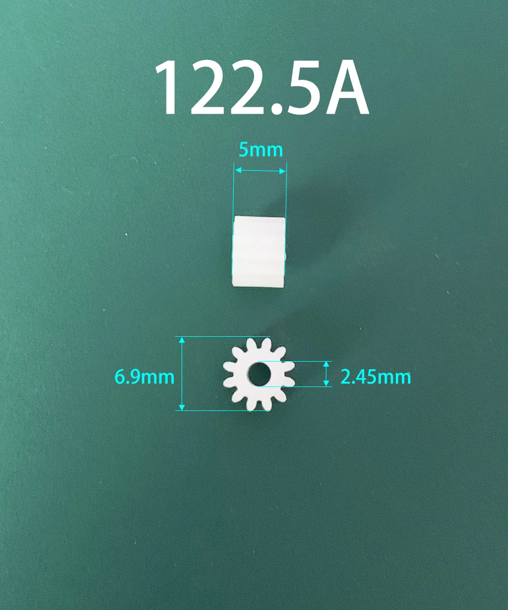 12 Teeth Gear 0.5M 122A 123A 122.5A 123AD Toy Model Aircraft Parts Gears 10pcs Sample Order