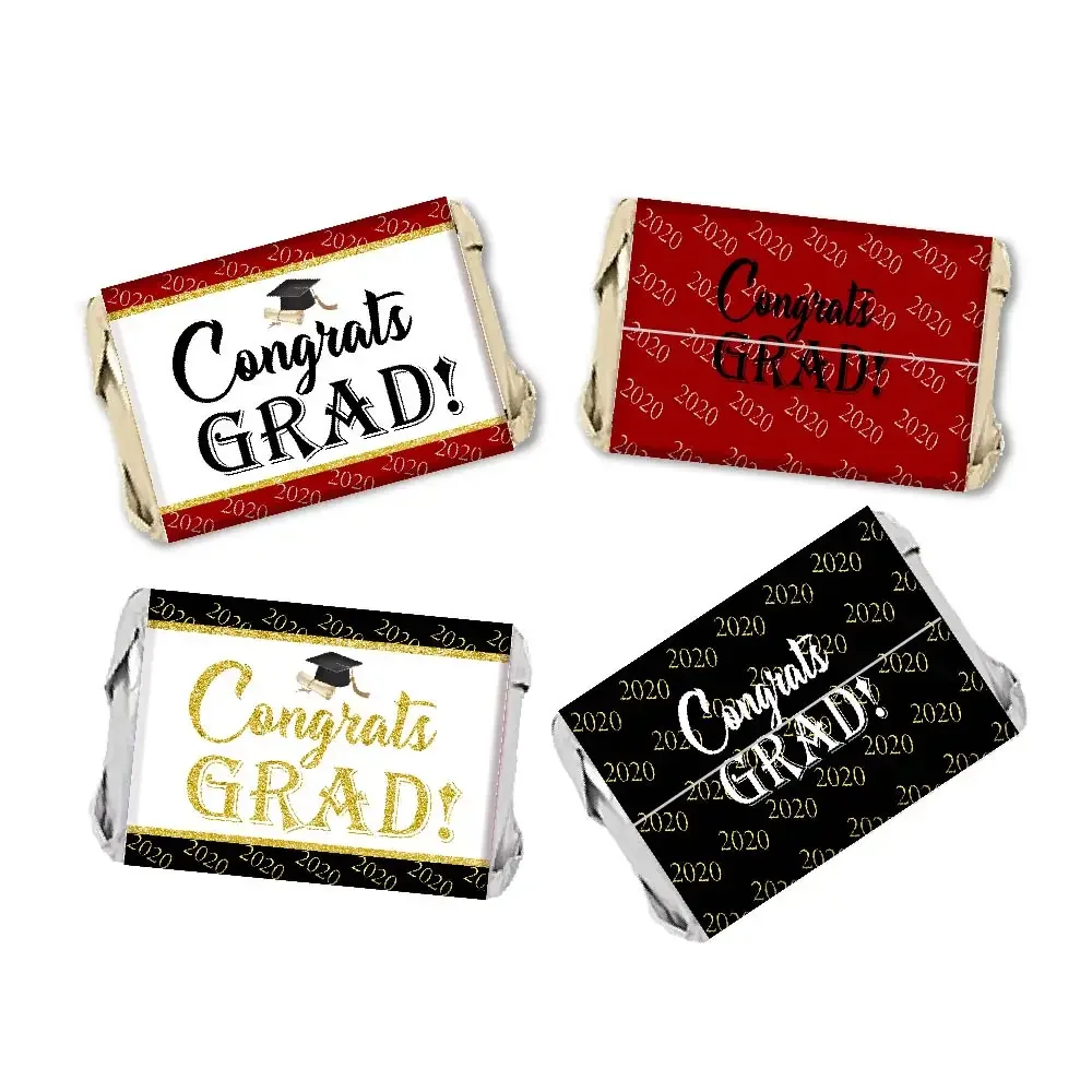 Bomboniere Personalizzate Per Feste Di Laurea Mini Candy Bar Wrapper Kinder Bueno Hershey Stickers Capri Sun Water Bottle Label Decor