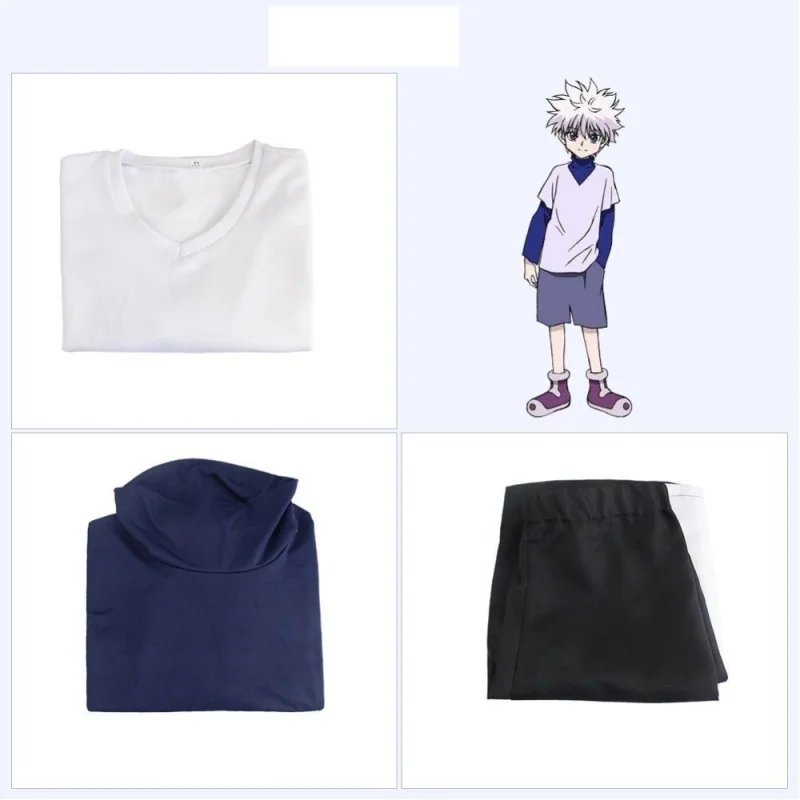 Hunter X Hunter Killua Zoldyck Anime Cosplay Traje Número 99 Emblema Homens  E Mulheres Halloween Cosplay Traje Conjunto Completo Peruca Sapatos -  Trajes De Cosplay - AliExpress