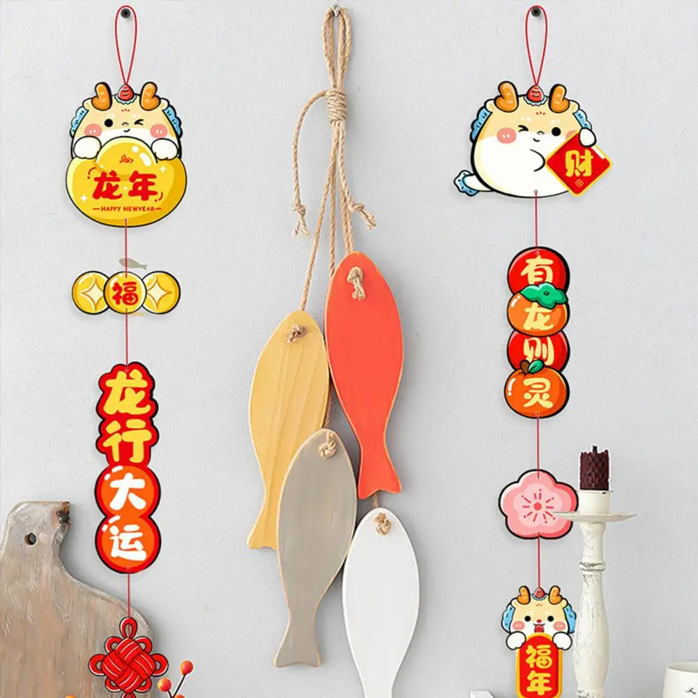 

Symbolic Blessing Pendant 2024 Chinese New Year Dragon Hanging Ornament Spring Festival Decoration Blessing Pendant Party