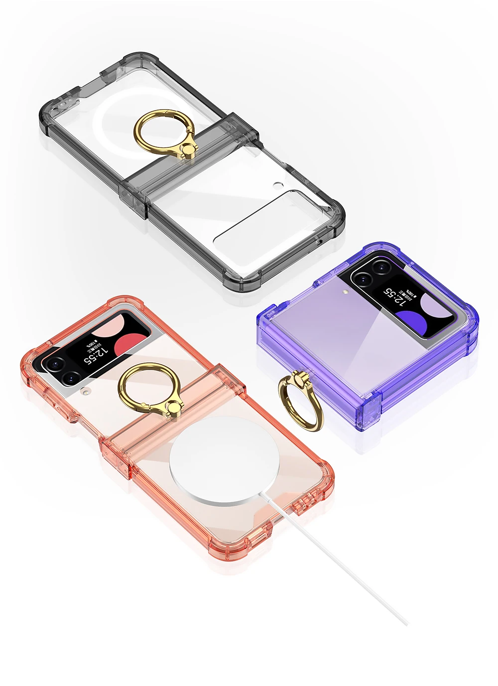 For Magsafe Wireless Charging Airbag Case For Samsung Galaxy Z Flip 3 4 All-incl