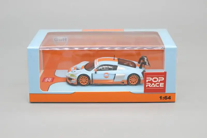 

PopRace 1:64 Gulf AUDI R8 Collection of die-casting alloy cart model ornaments gifts