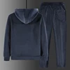 Winter Tracksuit Men Thick Warm Lamb Woolen Fleece Plus Size Hooded 2 Piece Set Jacket+pants Sportswear Casual Sweat Suits 8xl 4