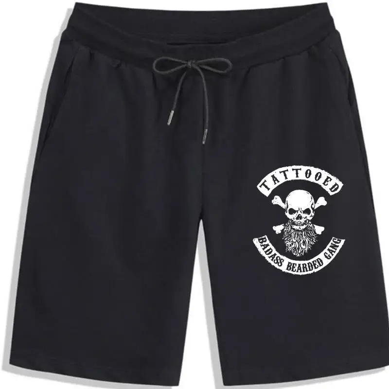 

Мужские шорты, модные мужские шорты, мужские шорты bioshick, борода, мужские шорты и шорты с татуировкой для мужчин-1