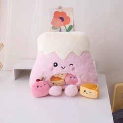 Cute Fluffy Boba Tea Plush Toy - Plush Snacks Pillow and Decorative Home Gift (Pink pudding)