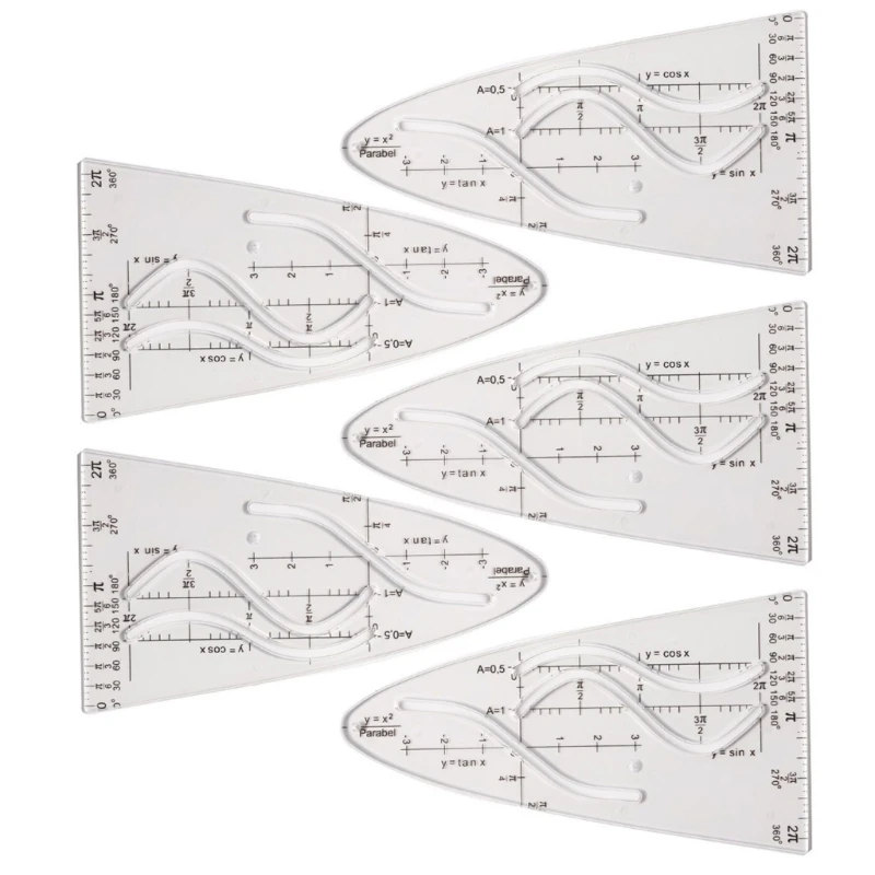 Parabola Stencil Parabolic Stencil for Student, Office, Painting, Parabolic Math Curves Template Parabola Ruler