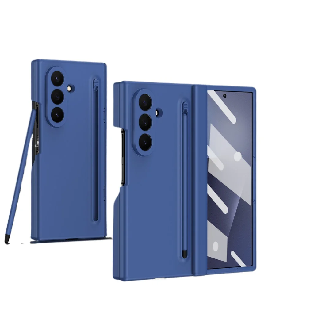 Deluxe TriFold Phone Case with Tempered Glass & Stylus Holder