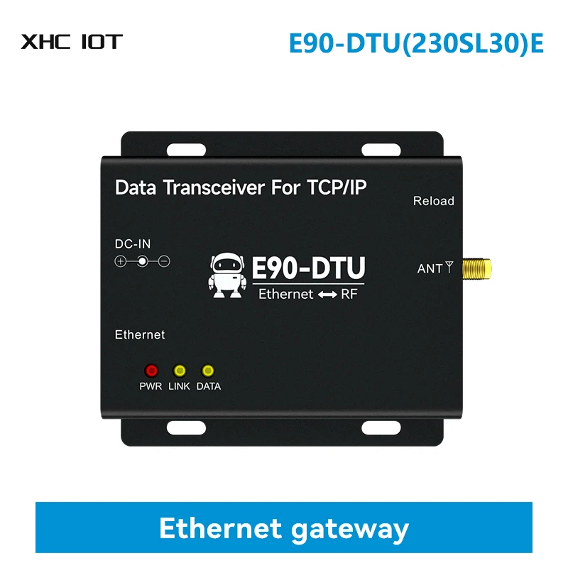 

Шлюз беспроводной передачи данных LoRa, 230 МГц, 30 дБм, Φ MQTT Protocol RSSI LBT Modbus XHCIOT шлюз Ethernet (230SL30)E