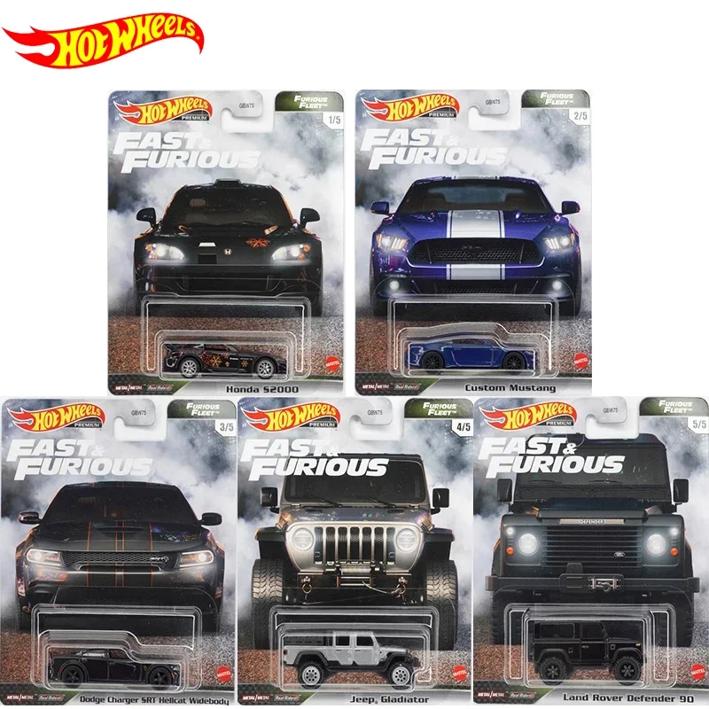 Original Hot Wheels Premium Car Fast & Furious Fleet 1/64 Carro Alloy Diecast Model Land Rover Dodge Jeep Kids Toys for Boy Gift