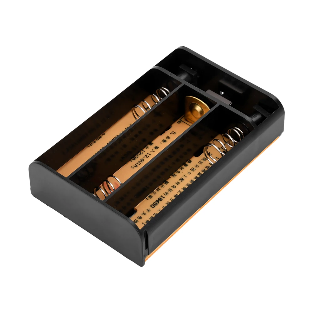 Contatti Batteria 5 Contenitori Di Plastica Per 1 Batteria 18650, Con Cavi Di Ricarica Porta Pile