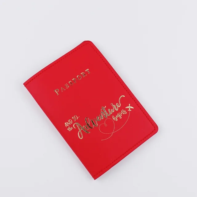 Travel Waterproof Dirt Passport Holder Cover Wallet Transparent Leather ID Passport Card Holders Business Credit Card Case Pouch Red