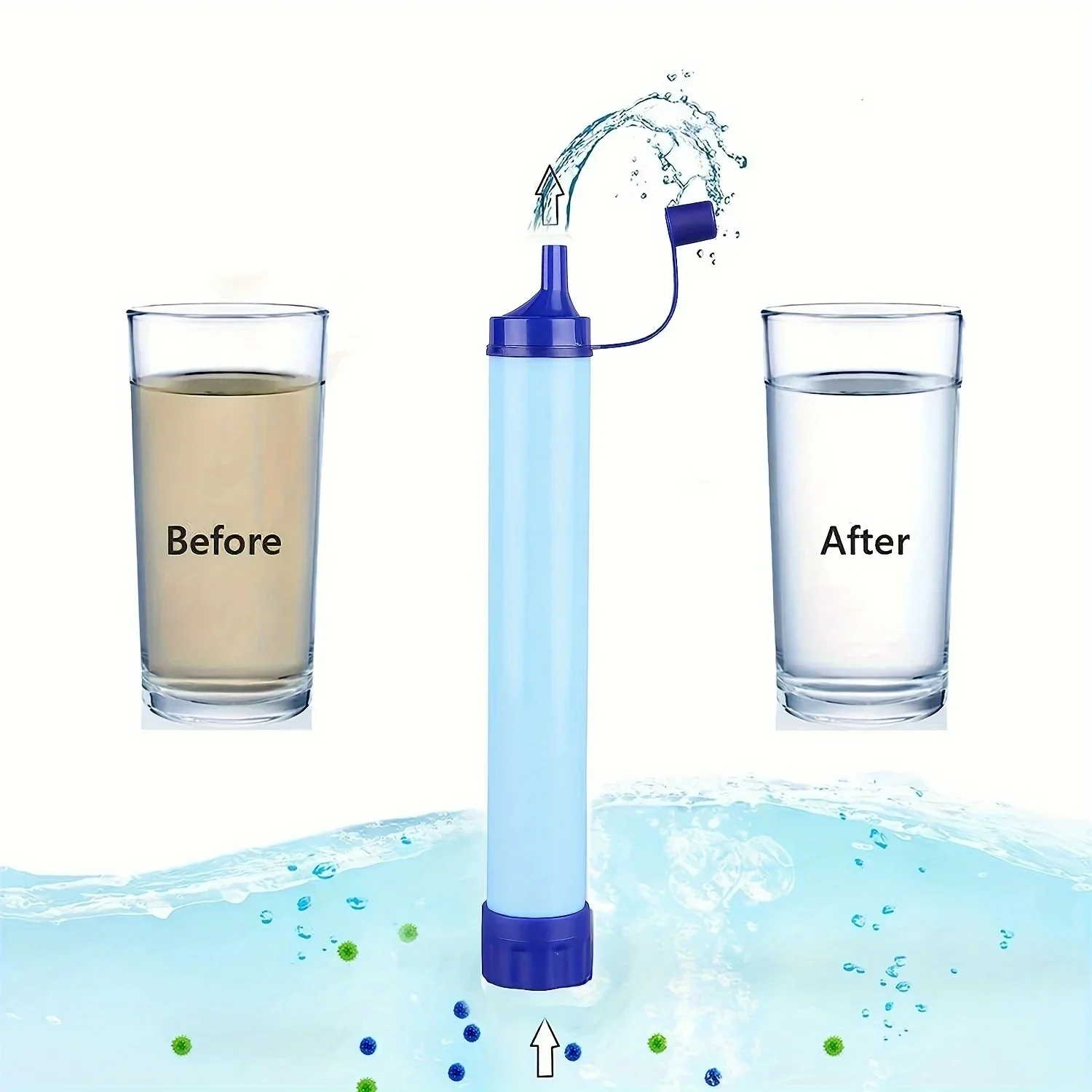 Outdoor Water Purifier Portable Purifier Water Filter Suitable for Streams Lakes