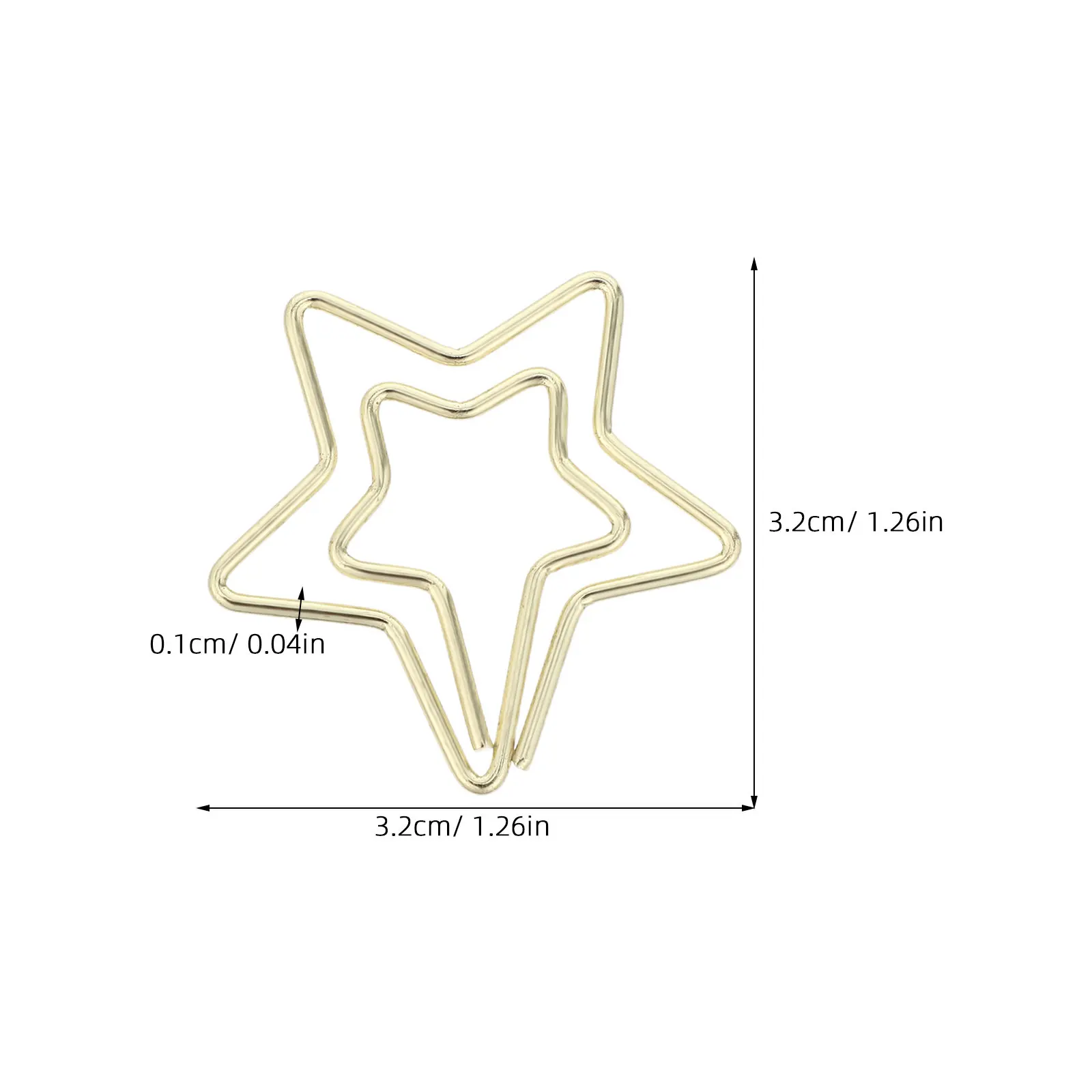 80Pcs 작은 별 종이 클립 사무실 책상에 대 한 금속 장식 플래너 클립 학교 노트 결혼식 서류 재미있는 조직