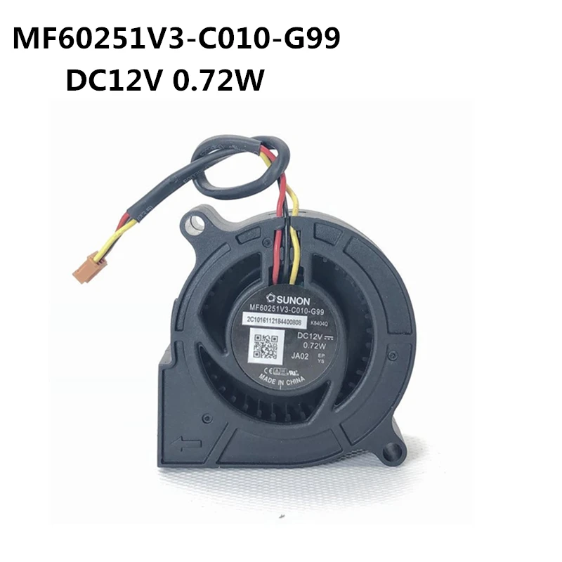 

New original for SUNON MF60251V3-C010-G99 DC12V 0.72W 6cm 6025 3-wire projector blower fan