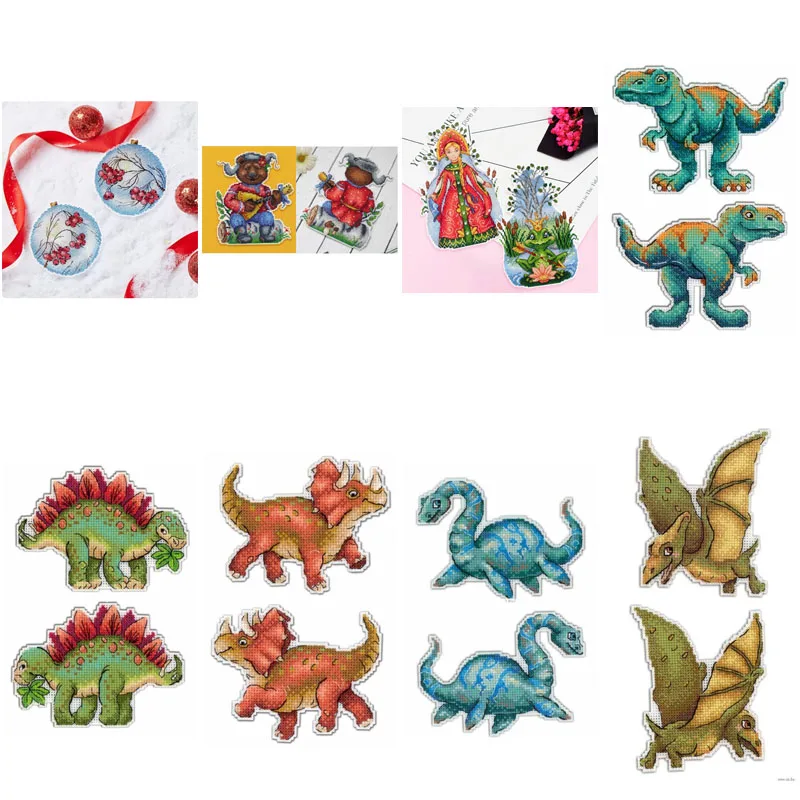 Christmas Chorus Ornament Festival Ornament Christmas Tree Decorations Cross Stitch Kits Cross-stitch Embroidery Set 3