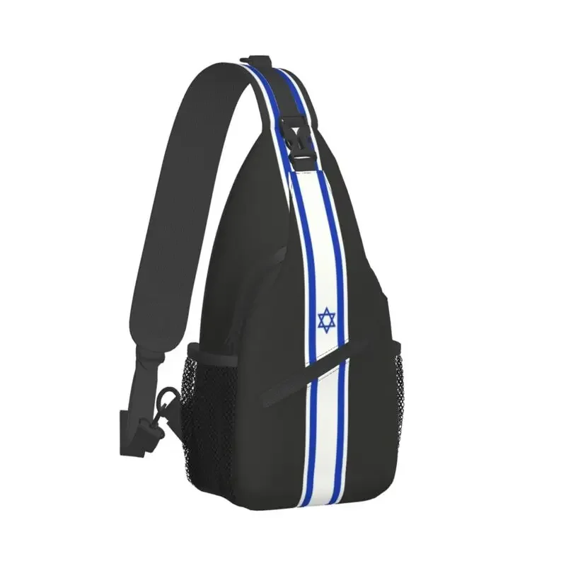 Fashion Israel Stripe Flag Sling Bags for Travel Hiking Men Patriotic Chest Crossbody Backpack Shoulder Daypack