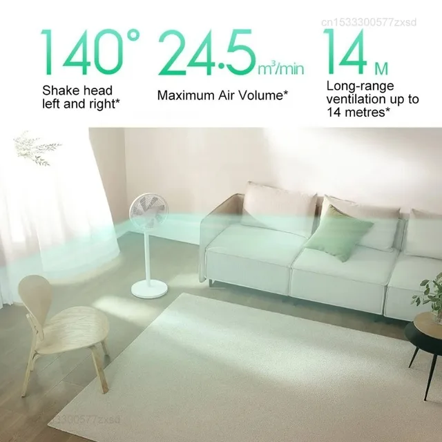 Xiaomi Mijia 1X Smart DC Standing Fan Upgraded Version Frequency Conversion Electric Floor Standing Fans Work with Mi Home App 3