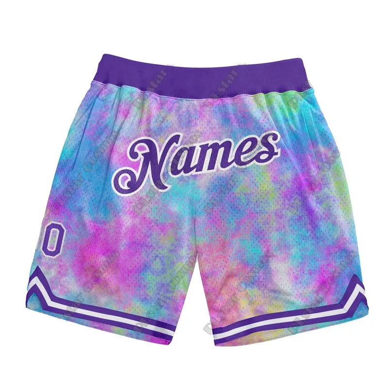 Summer 3D Printing New Custom Graffiti Custom Name Fashion Men's Basketball Shorts Casual Sports Series Shorts