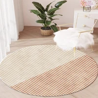 Nordic Concise Round Mat Soft Carpets for Living Room 200x200 Cloakroom Area Rug Child Friendly Bedroom Decor Washable Foot Mat 1