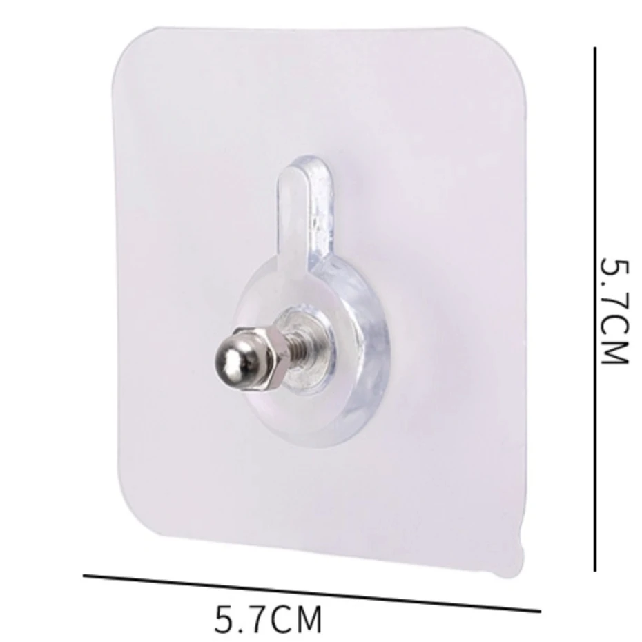10Pcs Transparent Useful Non-trace Reliable Nails Hook PVC Wall Hook Photo frame hook wall hooks,picture frame hangers,hanging hooks