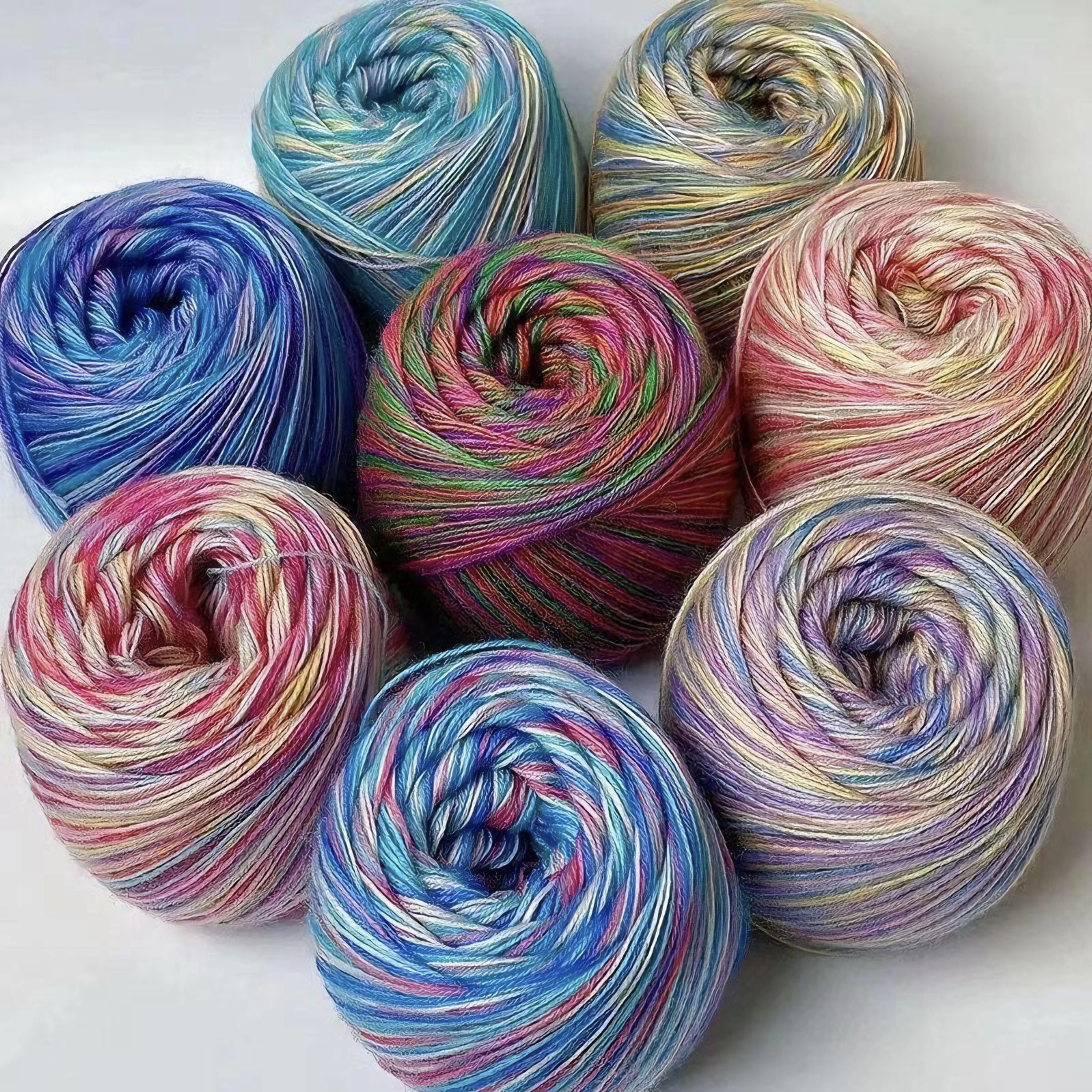50g Per Roll Partially Dyed Merino Wool Yarn Soft and Delicate in Texture Ideal for DIY Knitting of Scarves Shawls and Sweaters 2