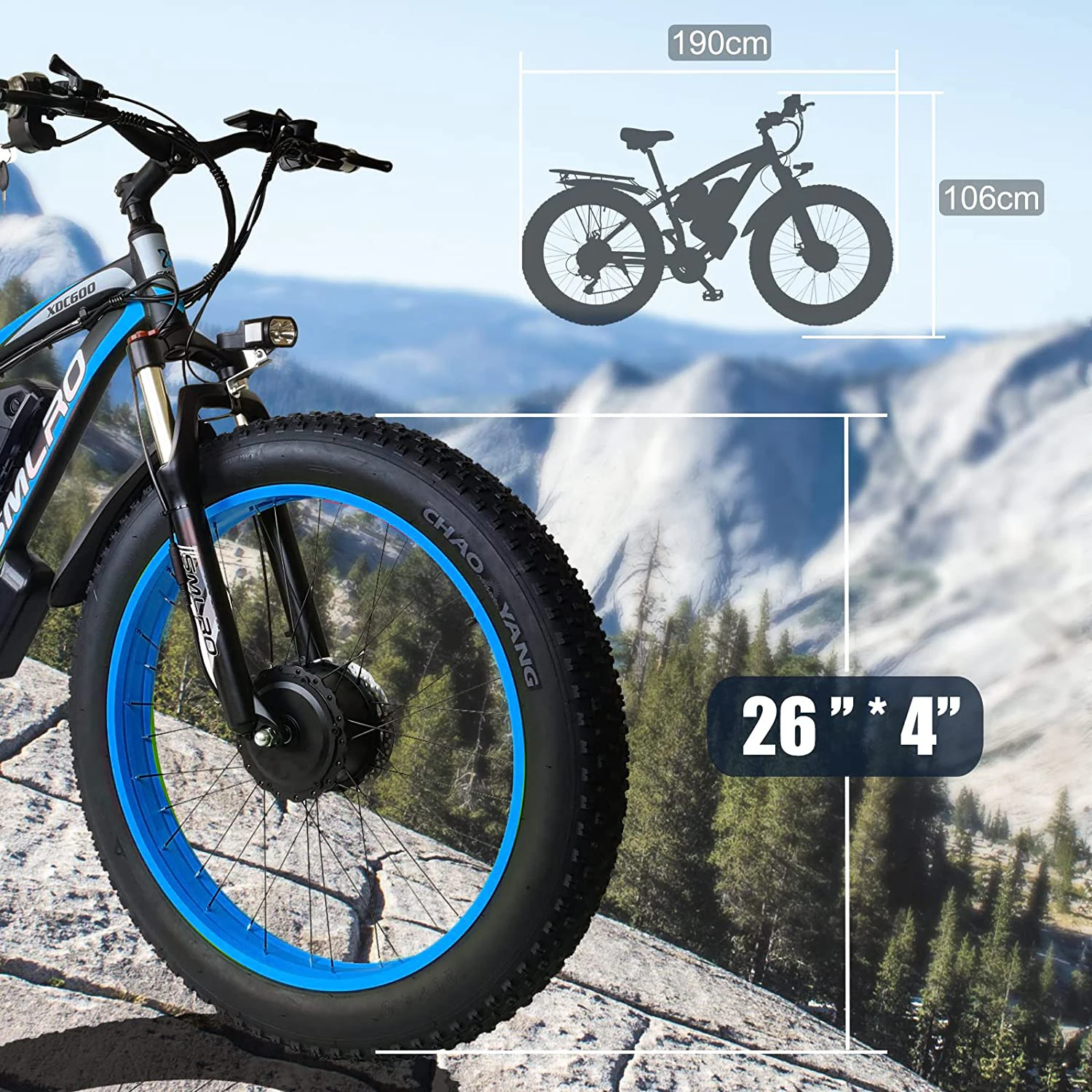 Damson Rx80 Long Range Electric Bike DAMSON RX80 2000W Electric Bike - 48V 30AH ...