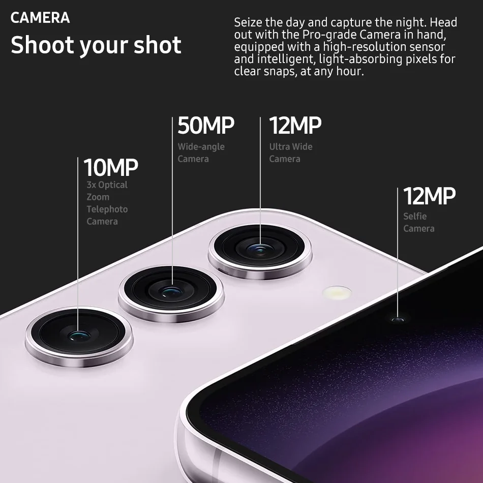 Samsung Galaxy S23 5G NFC Smartphone Snapdragon 8 Gen 2 Octa Core 6.1\'\' 120Hz AMOLED Display 50MP Triple Camera Mobile Phone
