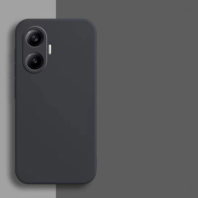 Sleek Square Liquid Silicone Smartphone Case - Premium Protective Cover