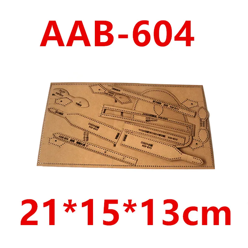 1Set DIY Kraft Paper Sewing Pattern Handmade handbag Template Leather Craft Stencil Sewing 21x15x13cm leather sewing kit leather craft template sewing template