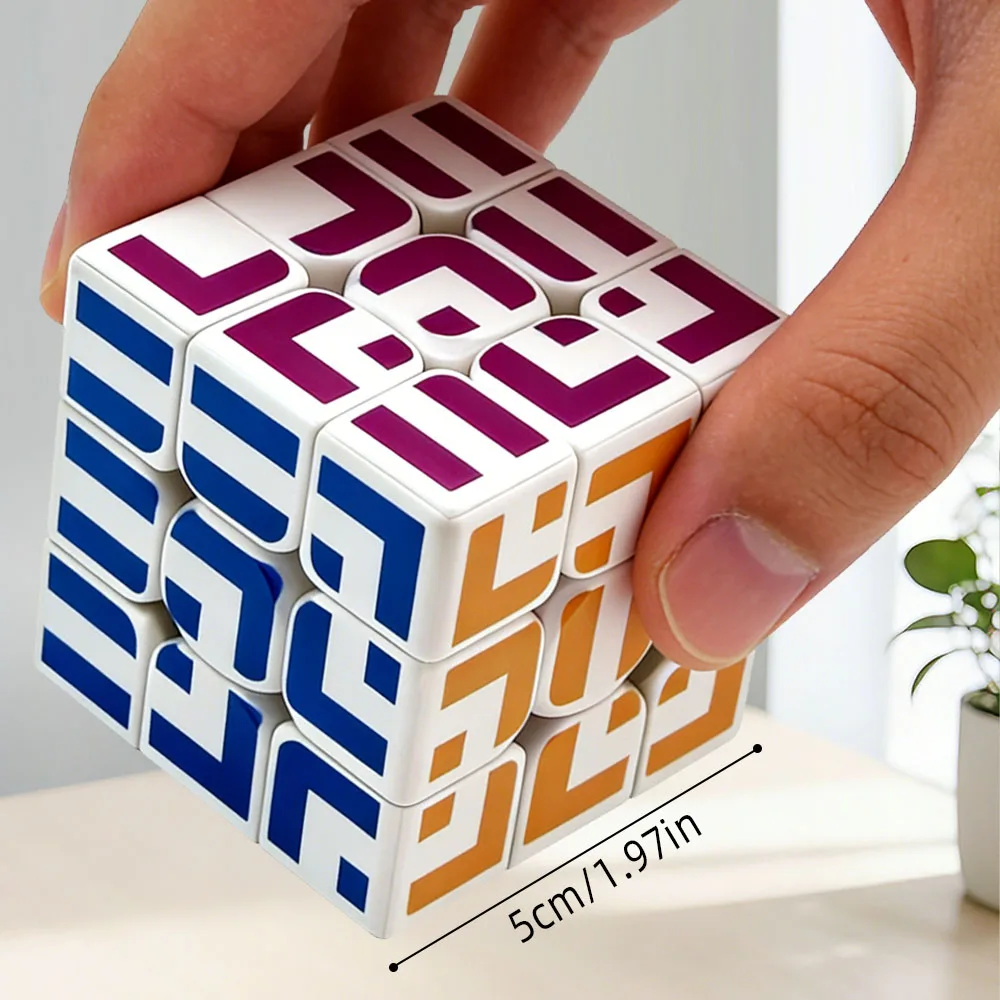 ZIINA STAR Maze 3x3 큐브, 스피드 큐브 3x3x3, 매직 큐브, 퍼즐 큐브, 암호 해독 게임, 3D 퍼즐, 최고의 명절 선물