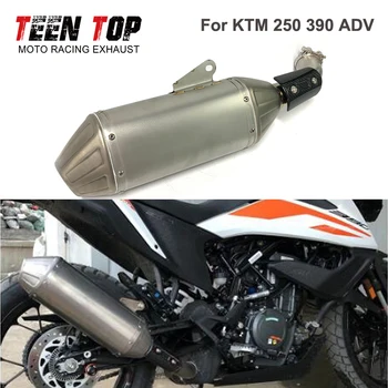 For KTM 250 390ADV 125 Slip-on Exhaust 2020 2021 2022 Motorcycle Exhaust System Silenciexu Moto Connect Original Muffler