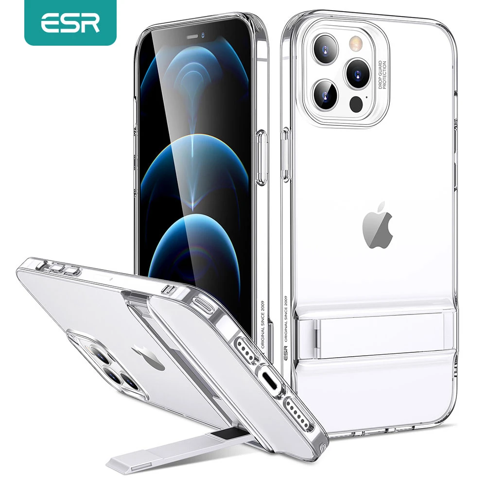 iphone 13 mini case ESR for iPhone 12 Case Kickstand Case Back Cover for iPhone 12 Pro Metal Kickstand Case Shockproof Holder Stand Capa Back Cover iphone 13 mini case