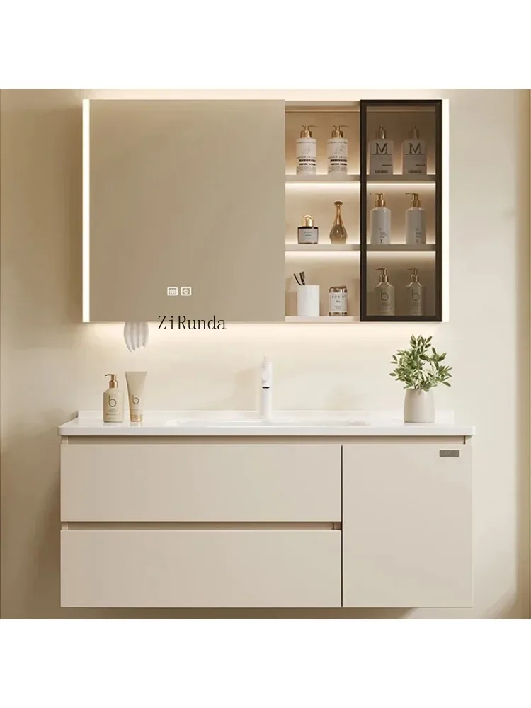Style Bathroom Cabinets Wall-mounted Multifunction Smart Mirror Cabinets Simple Home Furniture Mueble Lavabo
