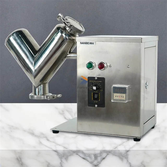 Hot Sell Dry Powder Mixing Machine for Small Business Industrial Protein  Powder Blender Food V Type Mixer Laboratory Mini Rapid Mixer Machine Vh-8 -  China V Type Mixer, V Type Mixing Machine