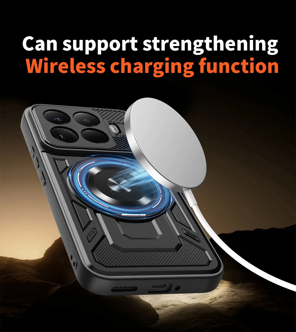 Multi-Functional Rotatable Metal Ring Holder Magnetic Phone Case