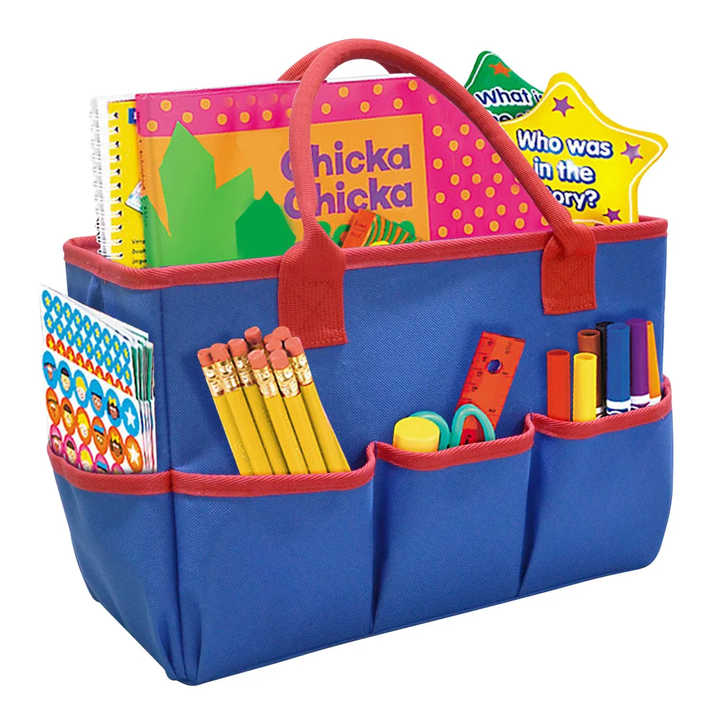 13 Inch Teacher Bag Stationery Organizer Storage Case Mummy Tote Preshool Teaching Aids Garden Tools Pouch Foldable