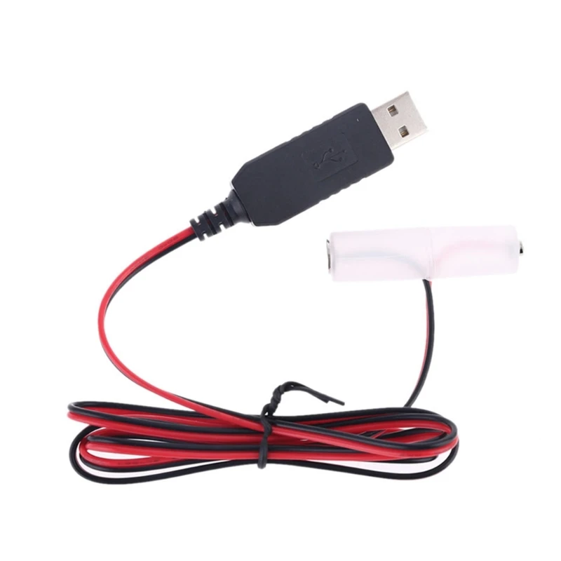 AA Elimination Cable with Type-C Adapter for 1.5V-6V Powered Electronic Toy LED