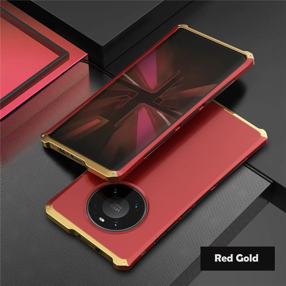 Shockproof Metal Armor Case with Aluminum Frame and Matte PC Cover