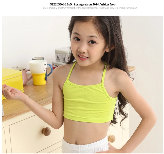 Kids Underwear Model 100% Cotton Girls Tank Top Candy Color Undershirt  Girls Singlet Baby Camisole Bra Tops Sport Undies - Price history & Review, AliExpress Seller - Selfless Mother Store