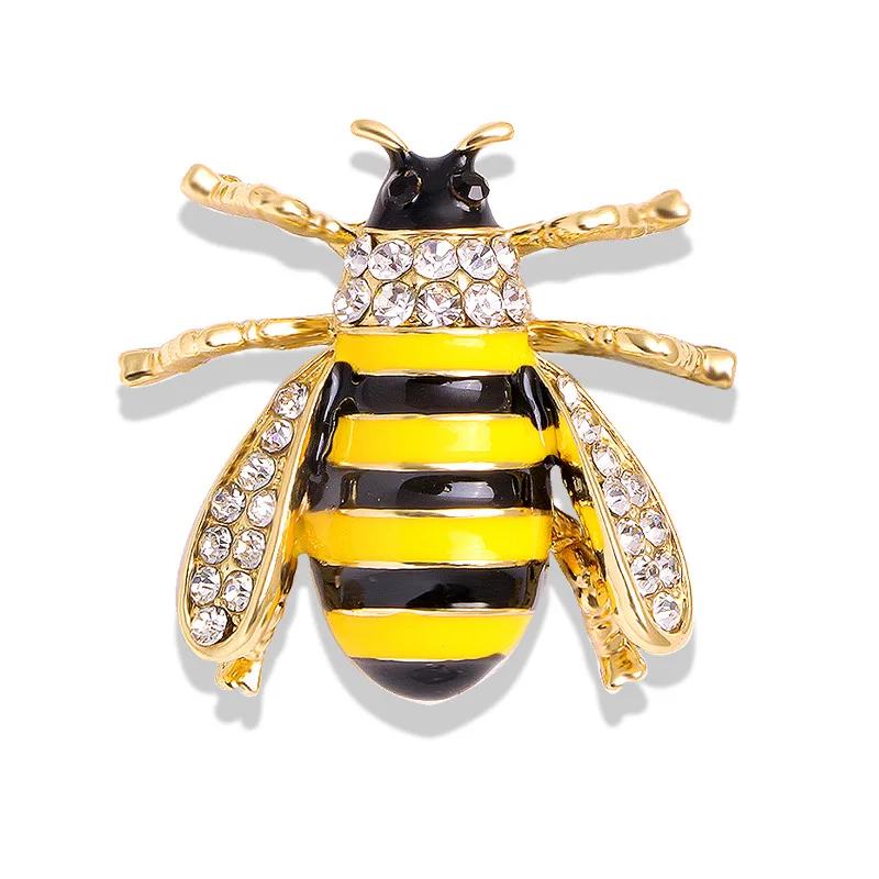 20 Pcs Enamel Bee Charms Pendants Rhinestone Enamel Craft Embellishments  Crafting for Halloween DIY Handmade Crafts (yellow)