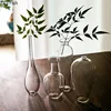 Japanese Simple Glass Vase Transparent Hydroponics Vase Zen Modern Home Decor Office Desktop Decoration Floral Flower Insert 2