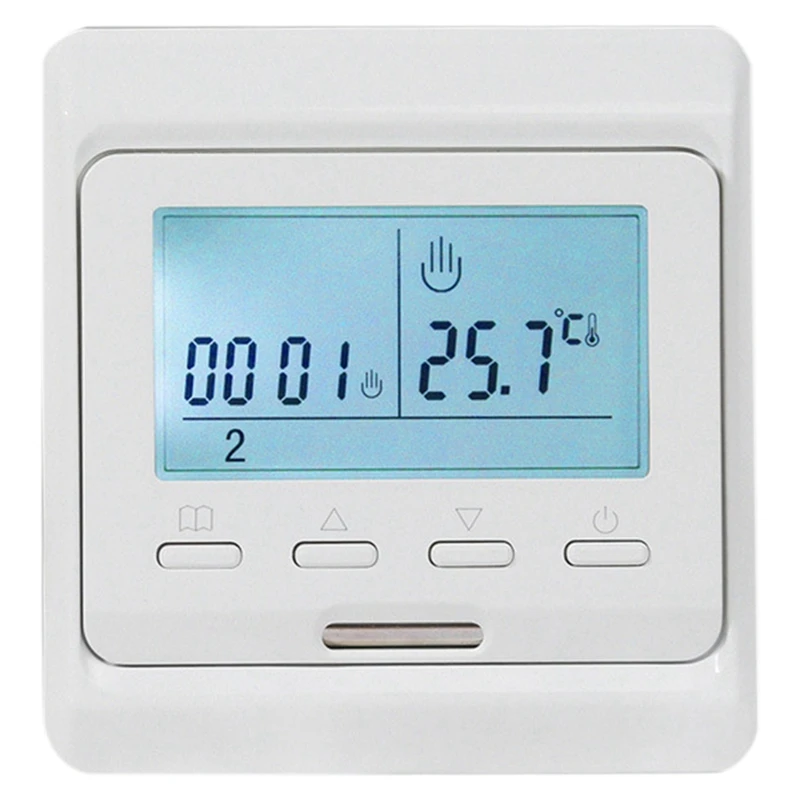 

Retail 4X 16A 230V LCD Programmable Warm Floor Heating Room Thermostat Thermoregulator Temperature Controller Manual Mechanical