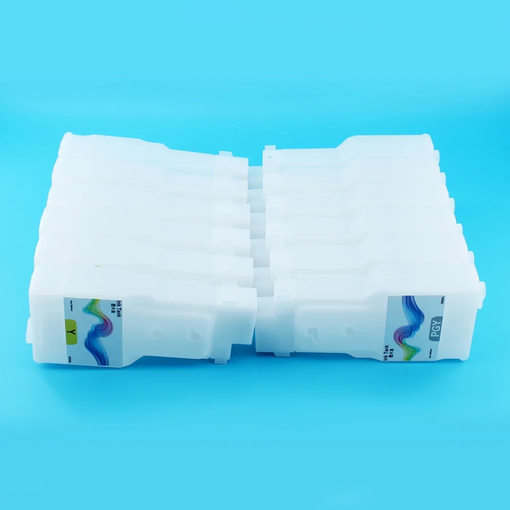 8 또는 12 가지 색상 PFI206 PFI 206 PFI-206 Canon IPF6400 IPF6400S IPF6450 IPF6400SE 프린터 용 칩이없는 리필 잉크 카트리지