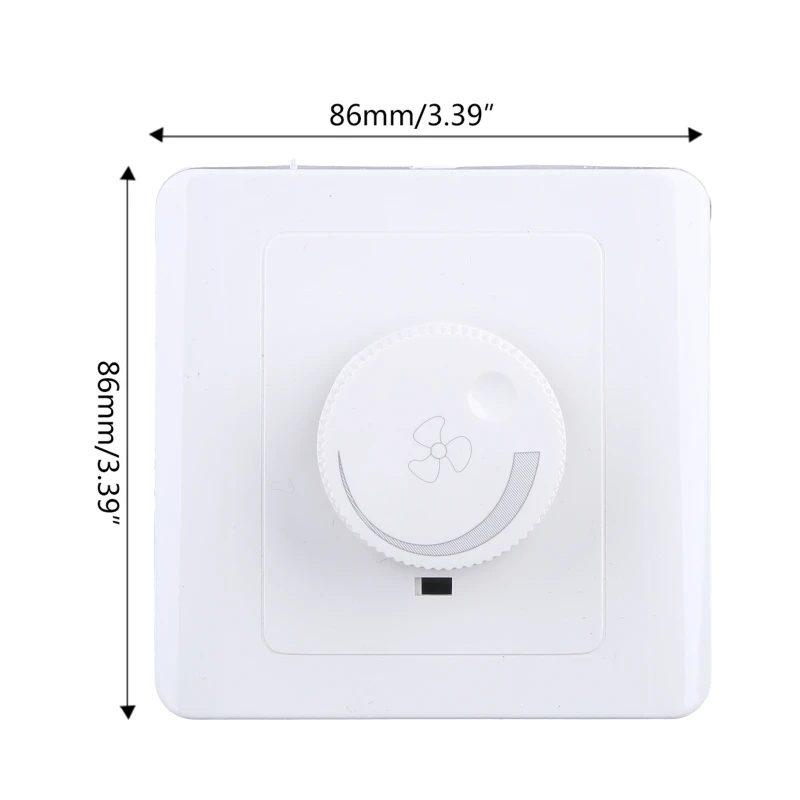 86 Type Ceiling Fan Adjustment Stepless Speed Controller Wall Switch 220V 10A ceiling fan speed controller