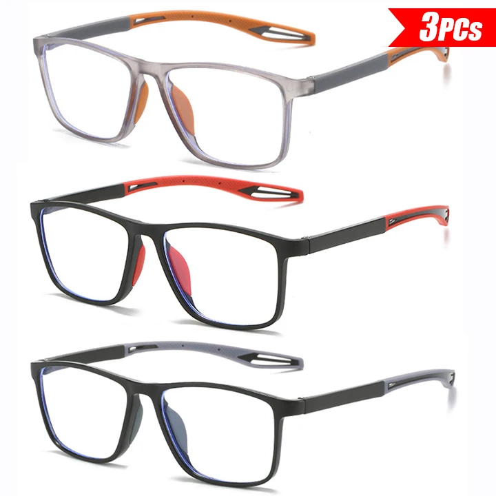 משקפי קריאה לגברים 3 יחידות +1.0 +1.5 +2.0 +2.5 +3.0 +3.5 +4.0 אנטי כחול משקפיים לפרסביה אנטי עייפות מחשב