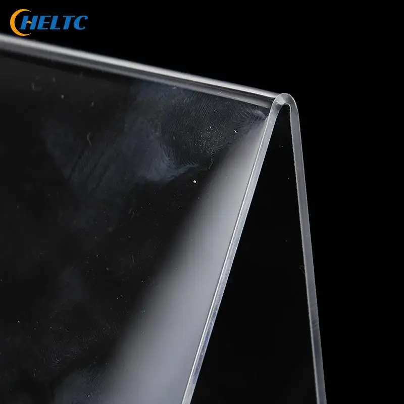 1pc Durable, Open Design, Wide Application, L Shaped Acrylic Book Display Stand Photo Frame Brochure Artwork Holder OrganizerHot