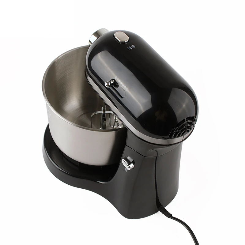 4L Stainless Steel Bowl Electric Stand Food Mixer Egg Beater Cream Blender Handheld Whisk Cake Bread Dough Kneading Machine 2