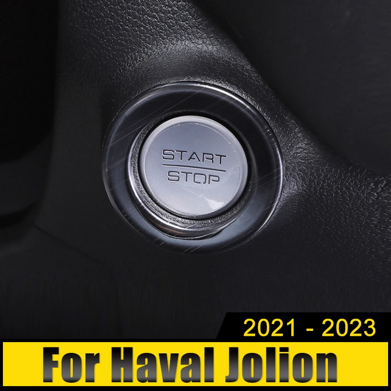 

Car Accessories For Haval Jolion 2021 2022 2023 Stainless Ignition Device Decorative Ring One-Click Start Decorative Stickers