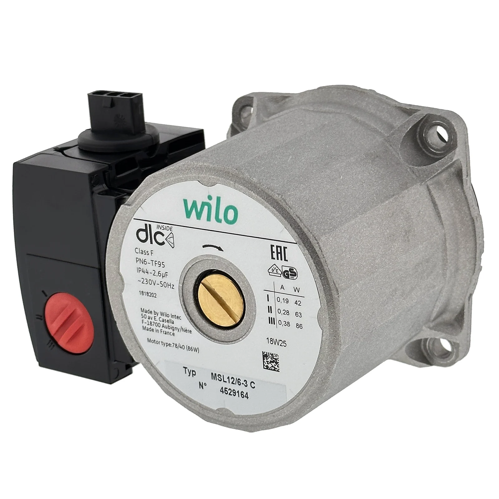 

MSL12/6-3 86W Gas Boiler Circulation Pump Motor for Wilo, Vaillant, Viessmann, Ferroli, Neva Lux, Thermona, Fondital